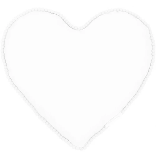 Bubble heart pillow White