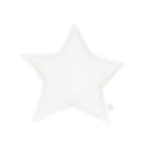 Mini linen star pillow White 