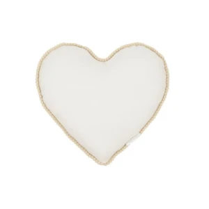 Mini poduszka serce z bąbelkami Waniliowa