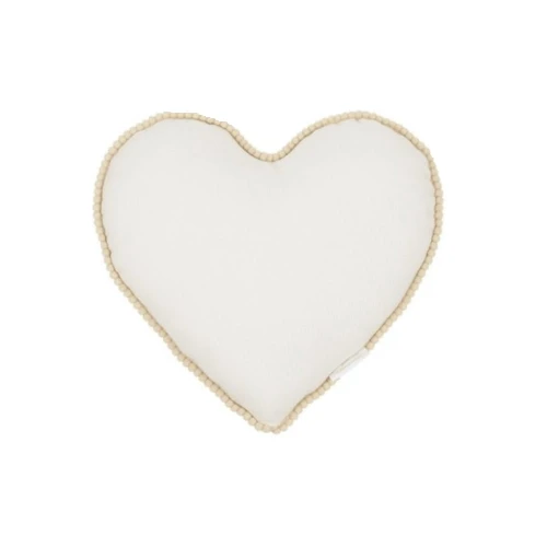 Mini poduszka serce z bąbelkami Waniliowa