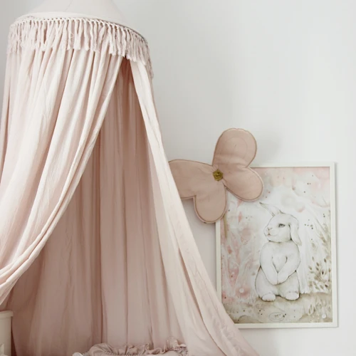 Boho Canopy  fi 50 Fringe Powder pink