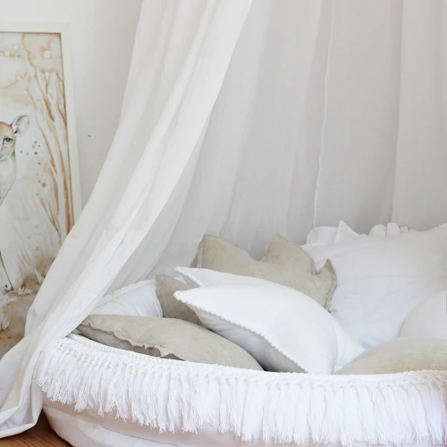 Boho Canopy  fi 50 Fringe White
