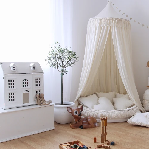 Boho Canopy  fi 70 Fringe Maxi Vanilla