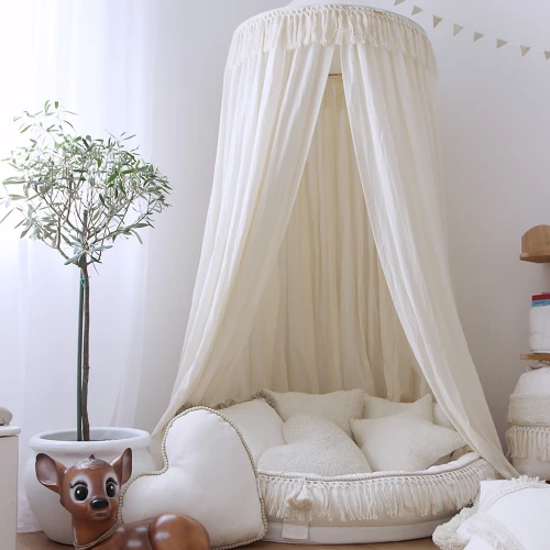 Boho Canopy  fi 70 Fringe Maxi Vanilla