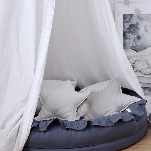 Baldachim fi 50 bawełniany Biały