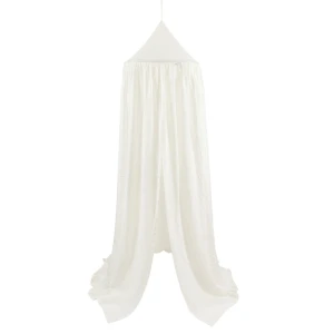 Baldachim Lniany Biały
