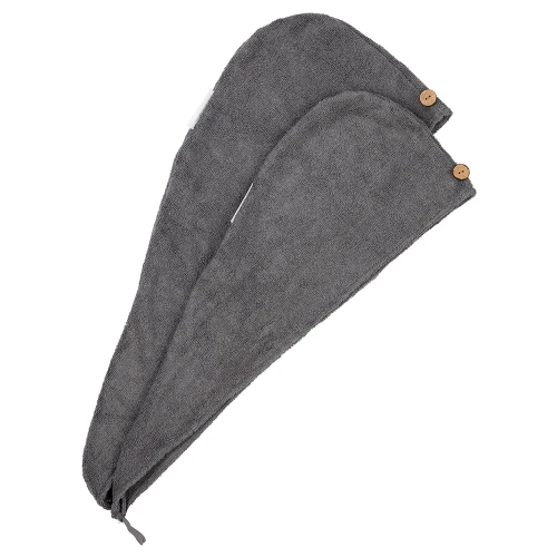 Turban kąpielowy dziecięcy Szary