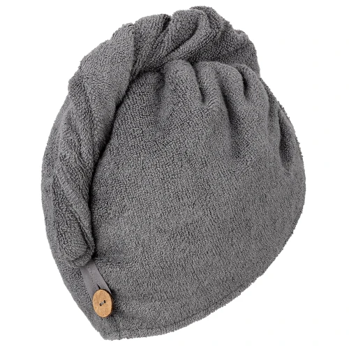 Turban kąpielowy dziecięcy Szary