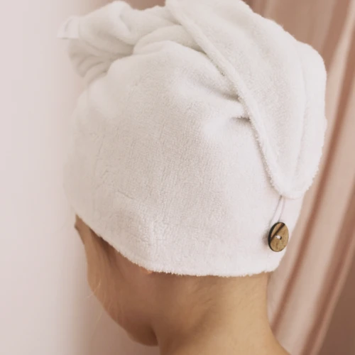 Turban kąpielowy dziecięcy Biały