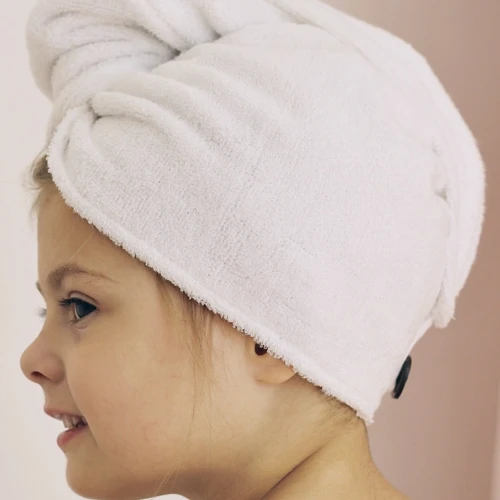 Turban kąpielowy dla dorosłych Biały