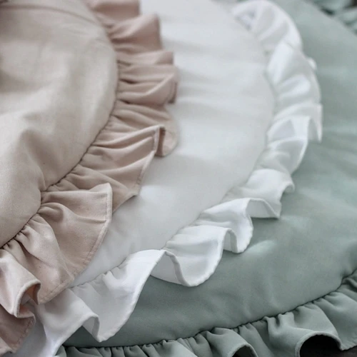 Playmat Basic with ruffles White
