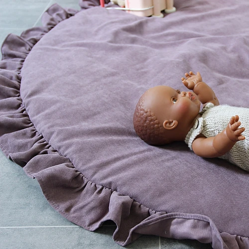 Playmat Basic with ruffles Moody violet
