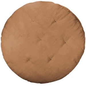 Pikowana lniana mata PN Czekoladowa