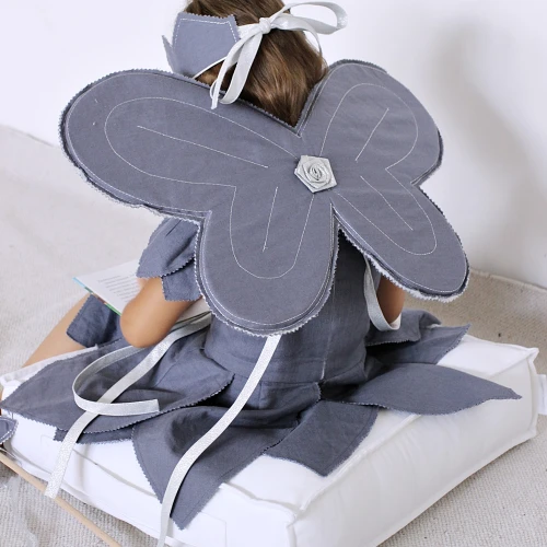 Pikowana pufa Biała