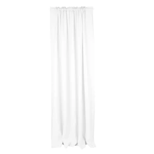 Lniana zasłona PN Białe