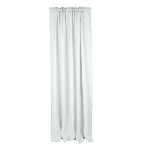 Lniana zasłona PN Jasny szary