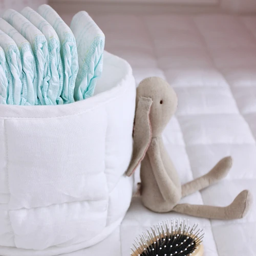 Round basket PN White