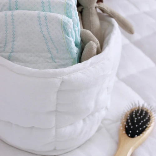 Round basket PN White