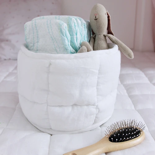 Round basket PN White