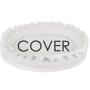 Pokrowiec Junior nest BC Biały z falbanką