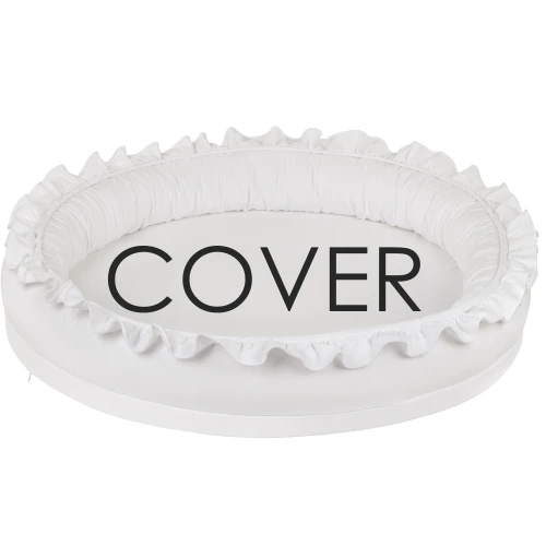 Pokrowiec Junior nest BC Biały z falbanką