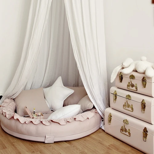 Junior nest Basic Powder pink