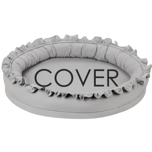 Pokrowiec Junior nest BC Jasno szary z falbanką