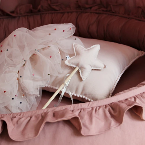 Small Junior nest Basic with ruffles Blush