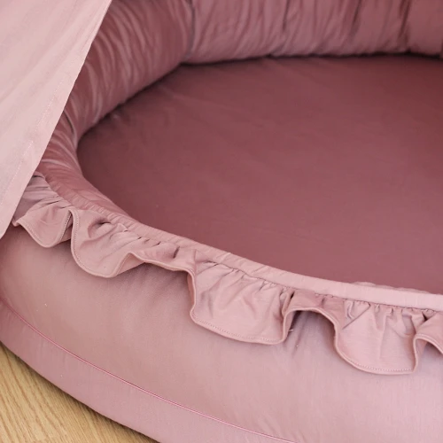 Small Junior nest Basic with ruffles Blush