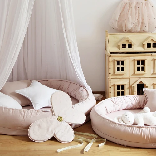 Basic Junior nest without ruffles Powder pink