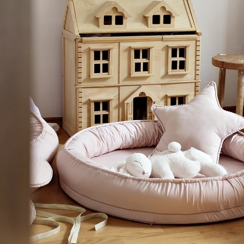 Small Junior nest Basic without ruffles Powder pink
