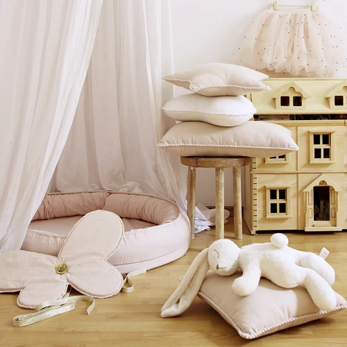 Small Junior nest Basic without ruffles Powder pink