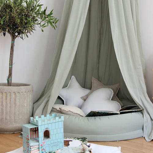 Basic Junior nest without ruffles Sage green