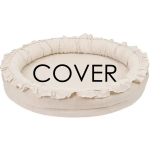 Pokrowiec Junior nest PN Natural z falbanką