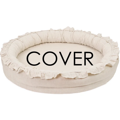 Pokrowiec Junior nest PN Natural z falbanką