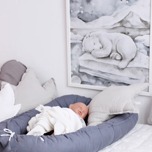Lovely Bear Poster White / denim