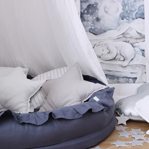 Lovely Bear Poster White / denim