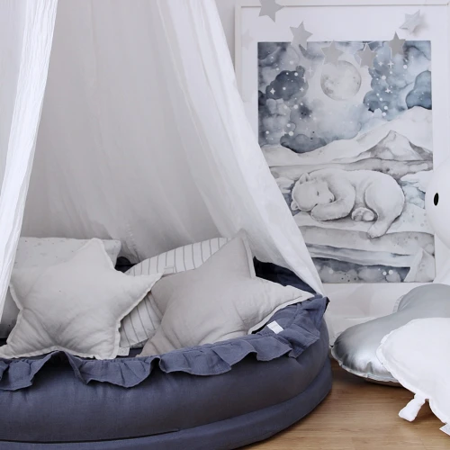 Lovely Bear Poster White / denim