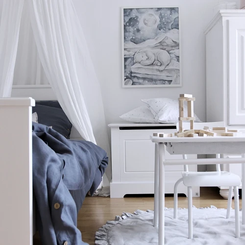 Lovely Bear Poster White / denim