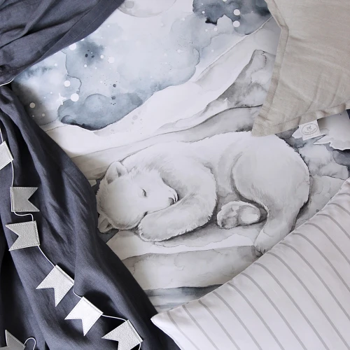 Lovely Bear Poster White / denim