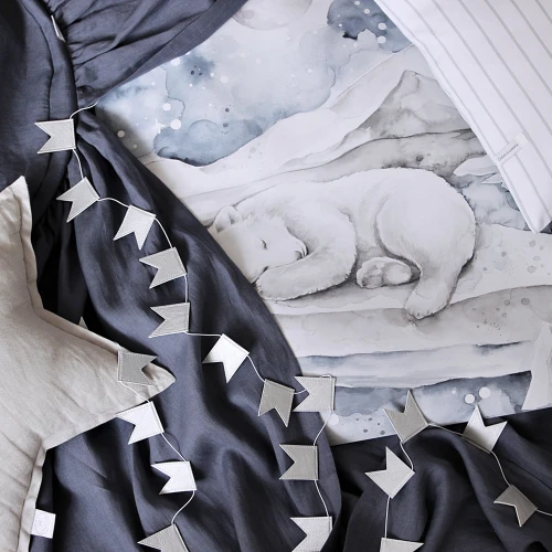 Lovely Bear Poster White / denim