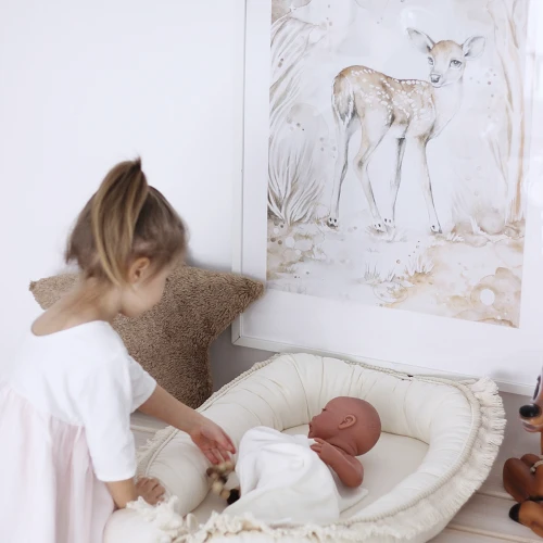 Lovely Fawn Poster White / caramel