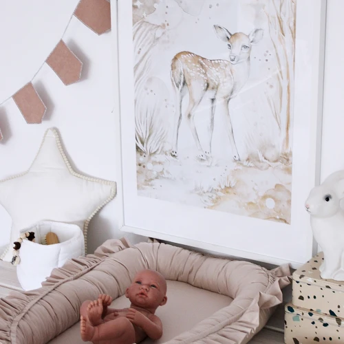 Lovely Fawn Poster White / caramel