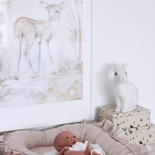 Lovely Fawn Poster White / caramel