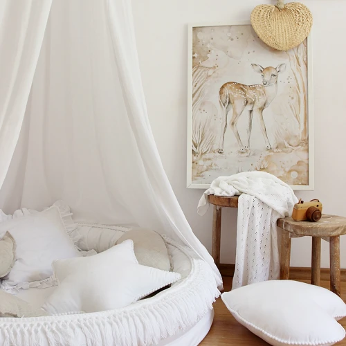Lovely Fawn Poster White / caramel