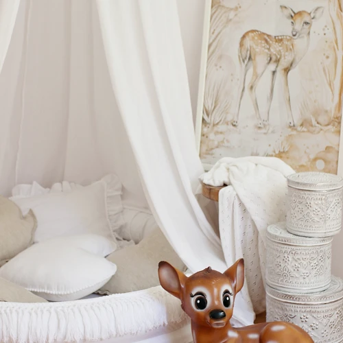 Lovely Fawn Poster White / caramel