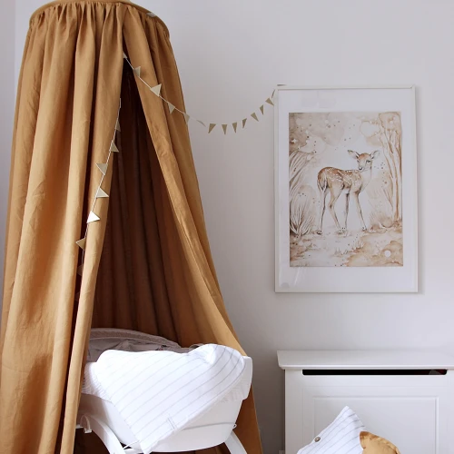 Lovely Fawn Poster White / caramel