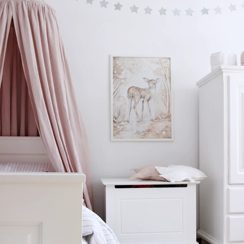 Lovely Fawn Poster White / caramel