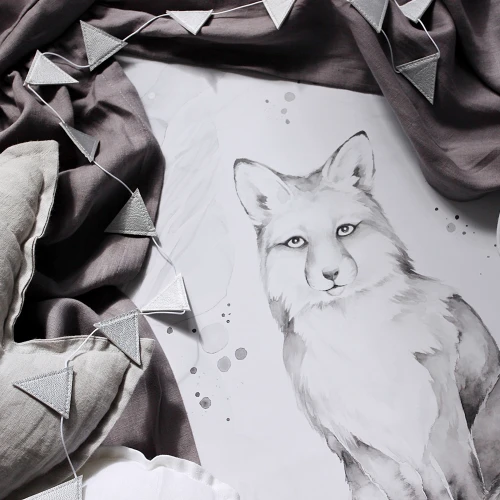 Lovely Fox Bilecik White / grey