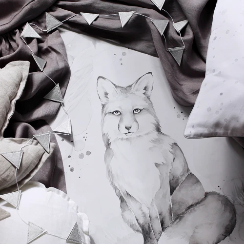 Lovely Fox Bilecik White / grey